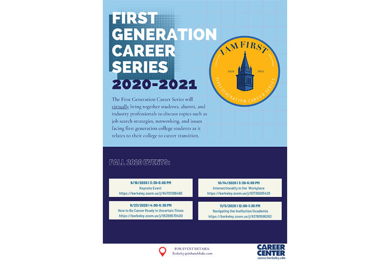 first generation career series flyer