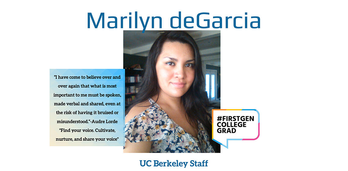 Marilyn deGarcia first generation college grad profile