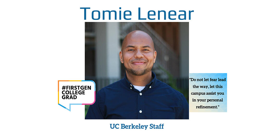 Tomie Lenear first generation college grad profile