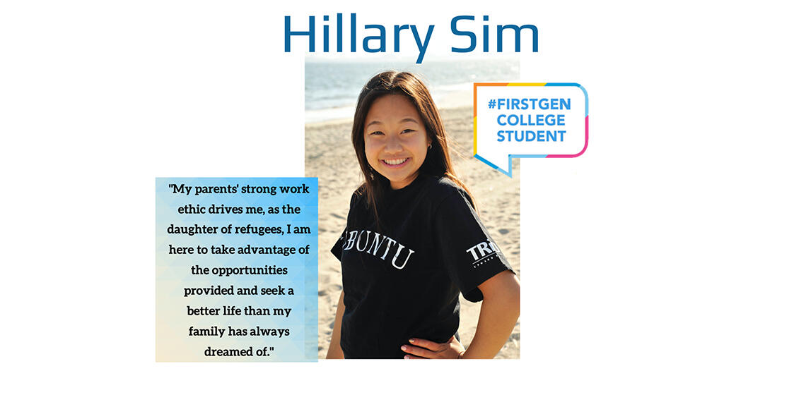 Hillary Sim first generation college student profile