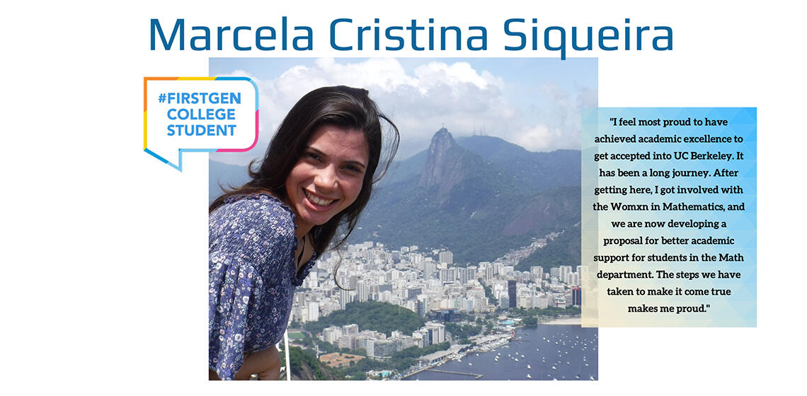 Marcela Cristina Siqueira first generation college student