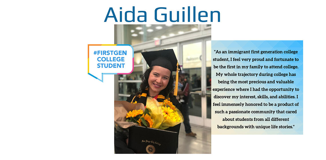 Aida Guillen first generation college student profile