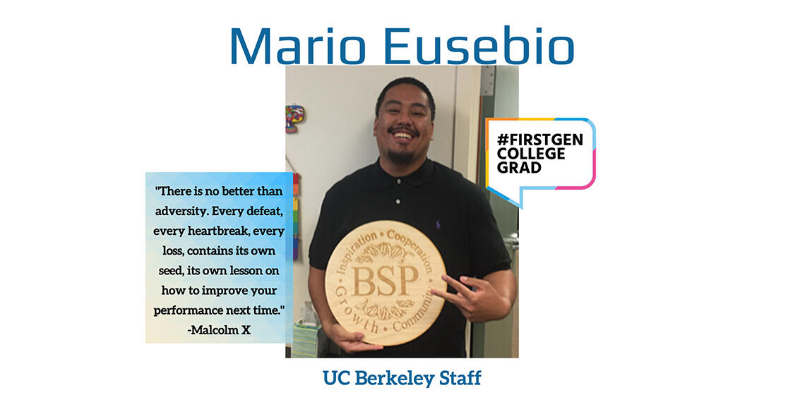 Mario Eusebio first generation college grad profile